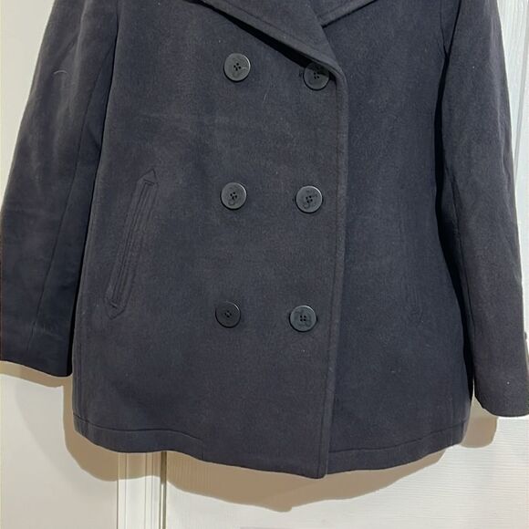 NWOT LL Bean Bellandi Italy Wool Double Breasted Peacoat Thinsulate Size 16p - Picture 3 of 16